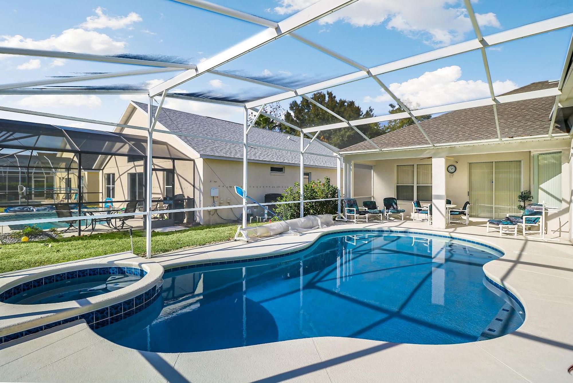 Grand Luxury Deluxe 4Br Pool Home Near Disney Four Corners Extérieur photo